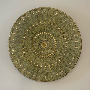 Blue, Green, and Gold Wall Decor